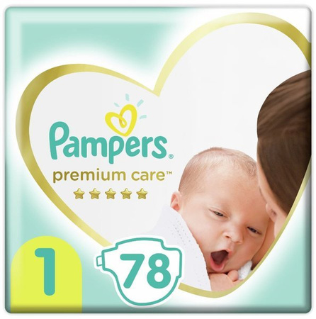 Pampers Premium Pieluchy Premium Care, 78 Sztuk Pieluszek