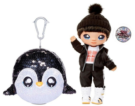 Na! Na! Na! L.O.L Surprise lol Błyszcząca Lalka z Pomponem  Pinguin