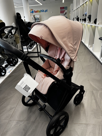 [OUTLET] Cybex Priam 4.0 Wózek Spacerowy Rama Matt Black Peach Pink