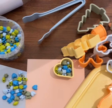 Dantoy EKO Koraliki do nawlekania 520 szt forest