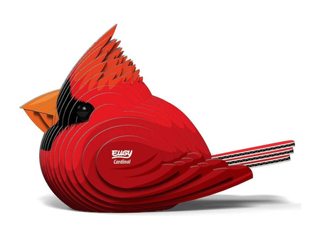 Eugy Eko 3D Układanka Kardynał Szkarłatny