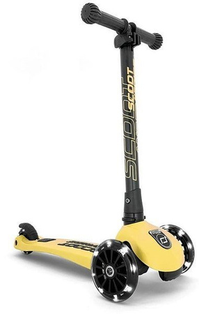 Scootandride Highwaykick 3 LED Hulajnoga Składana Ze Świecącymi Kółkami 3+ Lemon