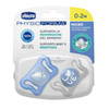 Chicco PhysioForma Micro Smoczek Silikonowy 0-2m 2szt. Niebieski