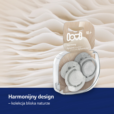 Lovi Harmony Smoczek Silikonowy Dynamiczny 18 m+ 22/908 Boy 2 Szt.
