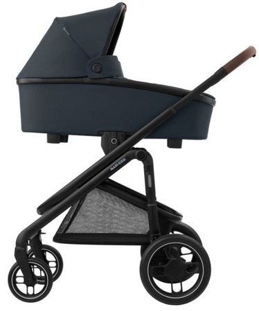 Maxi-Cosi Plaza + Wózek Głęboko-Spacerowy 2w1 Essential Graphite 