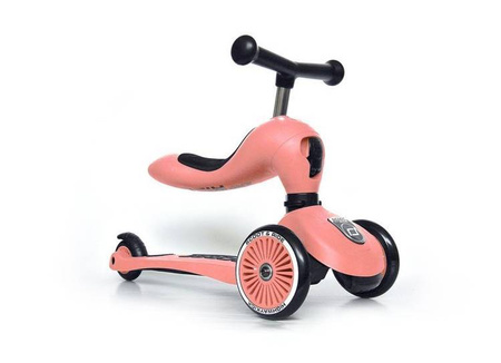 Scootandride Highwaykick 1 Jeździk i Hulajnoga 2w1 1-5 Lat Peach