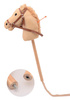 Holly Hobby Horse koń LUX na kiju dźwięk 80cm Beige