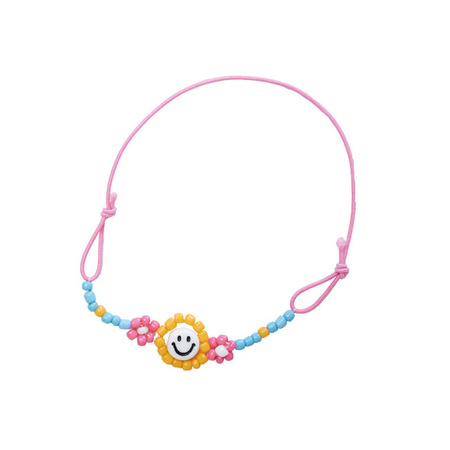 Janod Zestaw kreatywny do tworzenia biżuterii Kwiatki z koralików 6+