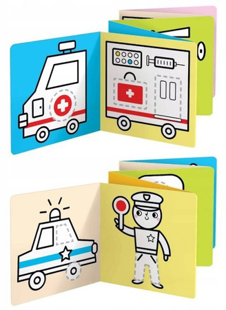 CzuCzu Dluuugie rysowanki. Pojazdy w pracy. Rys. po śladzie 3+