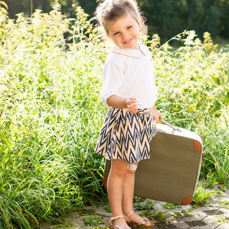 Childhome Walizka dziecięca Mini Traveller Kanwas Khaki