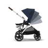 Cybex Gazelle S Wózek Rok Po Roku Rama Srebrna Ocean Blue