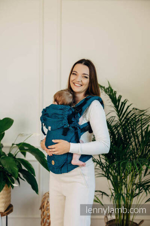LennyLamb LennyUpGrade Nosidełko Regulowane Splot Tessara 100% Bawełna Basic Line Tanzanit