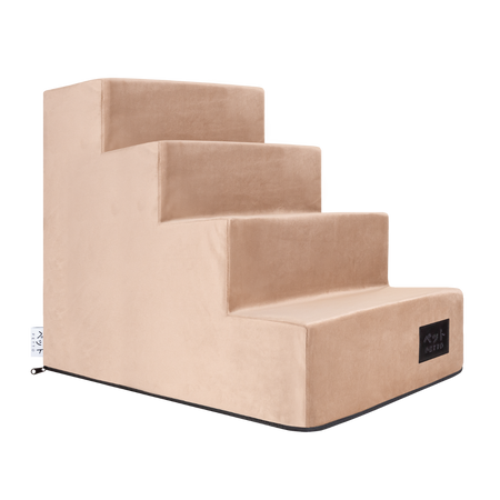 Petto Takai 4 Velvet Schodki Dla Psa Stopnie Beżowe