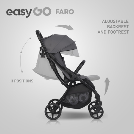 Easy Go Faro Wózek Spacerowy Cloudy Gray