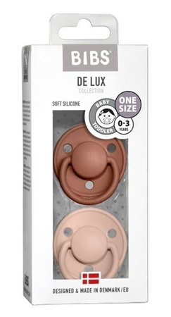 Bibs De Lux Smoczek Uspokajający One Size 2-pack Woodchuck & Blush