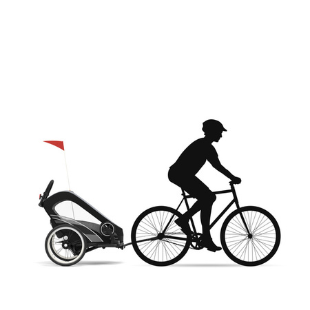 Cybex Zeno Bike Przyczepka Rowerowa All Black