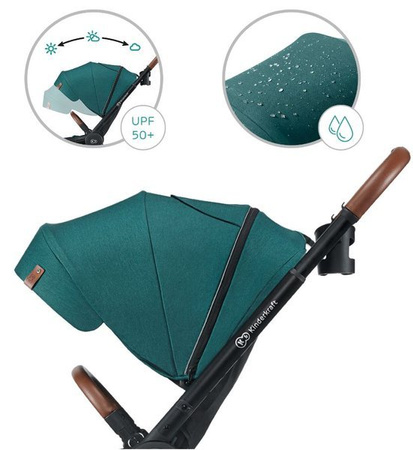 Kinderkraft Evolution Wózek Spacerowy + Cocoon  Midnight Green