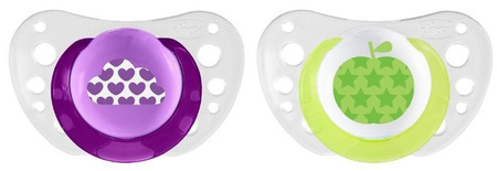 Chicco Physioforma Air Smoczek Uspokajający Silikonowy  6-16M+ 2Szt. Różowy