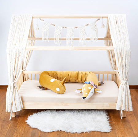 SenLove Poduszka Wałek Ochraniacz do Łóżka Sarenka