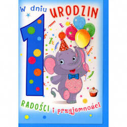W&K Karnet Fantazja Urodziny Mix Wzorów i Kolorów