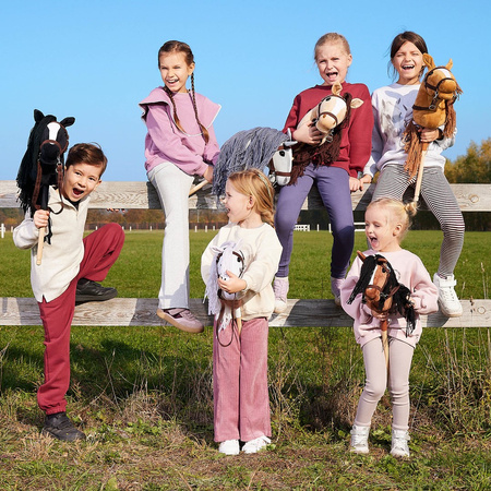 Hoppihorse Koń na Kiju Hobby Horse A3 Czarny 66cm