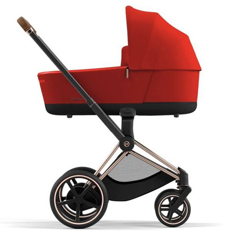Cybex e-Priam 4.0 Rama ze Stelażem Siedziska + Gondola Wózek Głęboki Autumn Gold