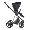 Roan Ivi 2.0 Wózek Głęboko-Spacerowy Rama Rosegold Raven + Cybex Aton B2 i-Size Fotelik Samochodowy 0-13kg + Baza One Volcano Black