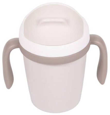 Bo Jungle Kubek do Picia ze Słomką BioPlastik CPLA Grey 