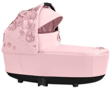 Cybex e-Priam 3.0 Rama ze Stelażem Siedziska + Gondola Wózek Głęboki Pale Blush Simply Flowers