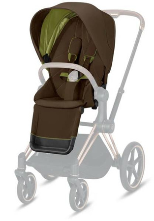 Cybex e-Priam 3.0 Wózek Głęboko-Spacerowy + Cloud Z Fotelik Samochodowy 0-13 kg Zestaw 3w1 Khaki Brown