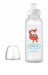 Butelka Standard 250ml Z Silikonowym Ustnikiem "Niekapkiem" Lis