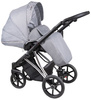 Coletto Craft Wózek Głęboko-Spacerowy 2w1 C-05 Czarno-Srebrna Rama 