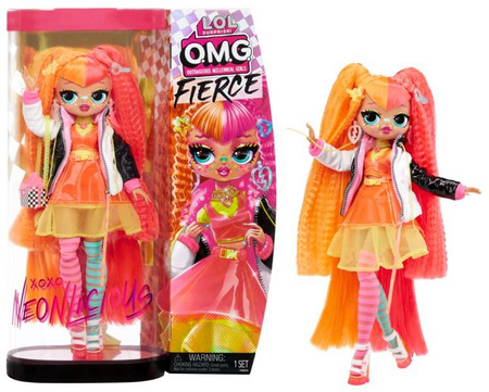 L.O.L. Surprise 707 OMG Fierce Dolls Wysoka Lalka 29cm Neonlicious