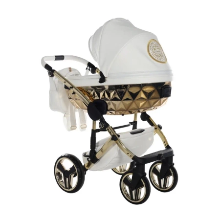 Tako Junama HandCraft Wózek Głęboko-Spacerowy 08 White /Gold
