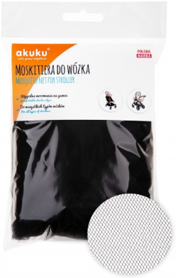 Akuku Moskitiera uniwersalna na wózek  Czarny