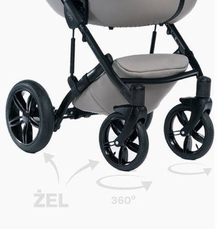 Dada Prams Max 500 Wózek Głęboko-Spacerowy 2w1 Pure Black