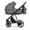 Roan Ivi 2.0 Vintage Wózek Głęboko-Spacerowy Praline + Cybex Aton B2 i-Size Fotelik Samochodowy 0-13kg + Baza One Volcano Black	