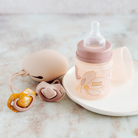 Canpol Babies Silikonowy Smoczek Symetryczny Light Touch Gold 18msc 2 szt 22/666_pin