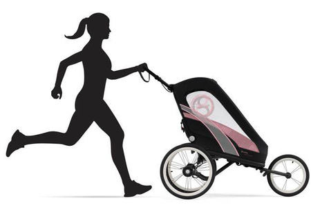 [OUTLET] Cybex Zeno Siedzisko Przyczepki Do Biegania Do Roweru Cybex Sports  Powder Pink by Anna Lewandowska