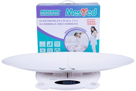 MesMed Waga Elektroniczna Dla Niemowląt Dzieci i Dorosłych 403MEA