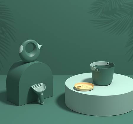 QUUT Zestaw łopatka + grabki Raki Garden Green