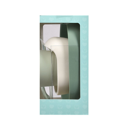 Beaba Komplet naczyń z silikonu z przyssawką Sage green (stary indeks: 913592)