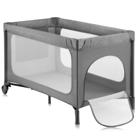 Lionelo Jasmin łóżeczko turystyczne Easy Fold Grey Stone