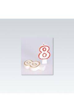 Arpex Świeczki Urodzinowe Party Time Cyfra 8