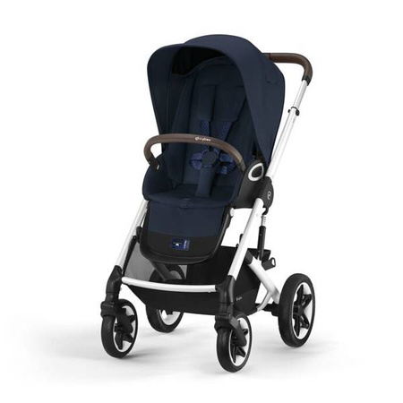 Cybex Talos S Lux Wózek Głęboko-Spacerowy Rama Srebrna Ocean Blue