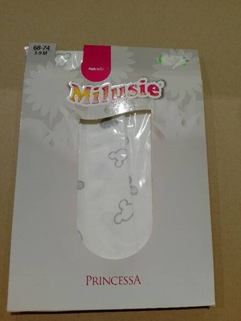 Milusie Rajstopy Brokatowe Rozmiar 68-74