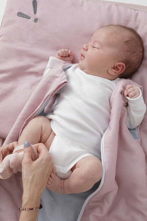 Piapimo SleepSweet Śpiworek Letni 1.0 TOG 3-6 mies. Różowy i Piaskowy