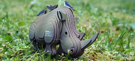 Eugy Eko 3D Układanka Nosorożec