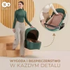 Kinderkraft Prime 2 Wózek Głęboko-Spacerowy + Fotelik Zestaw 3w1 Sandrose Beige