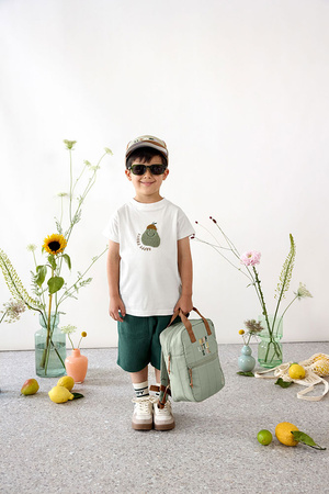 Lassig Plecak mini kwadratowy Little Gang Light khaki